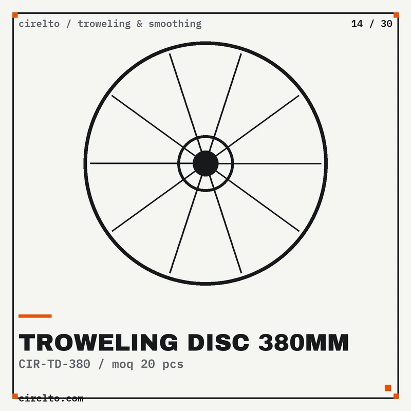 Troweling Disc 380mm, Troweling & Smoothing wholesale supply