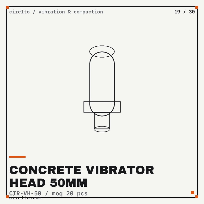 Concrete Vibrator Head 50mm, Vibration & Compaction wholesale supply